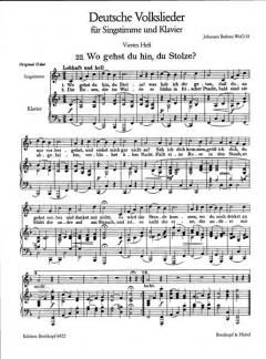 Deutsche Volkslieder Band 2 von Johannes Brahms 