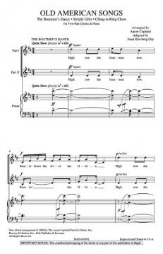 Old American Songs (Choral Suite) (Aaron Copland) 
