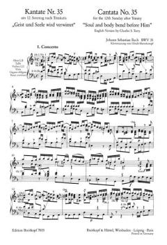 Geist und Seele wird verwirret von Johann Sebastian Bach 