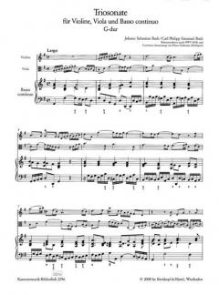 Triosonate in G-Dur nach BWV 1038 (J.S. Bach) 