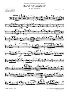 Thema mit Variationen op. 28 von Julius Klengel 