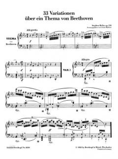 33 Variationen über ein Thema von Ludwig van Beethoven op. 130 von Ulrich Mahlert 
