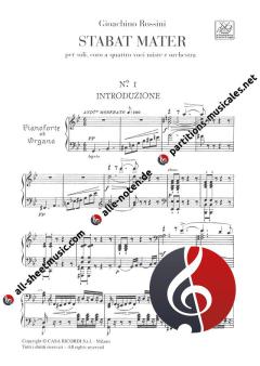 Stabat Mater Per Soli, Coro a 4 Voci Miste e Orchestra (Gioachino Rossini) 
