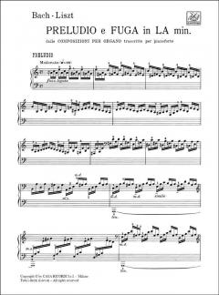 Preludio e Fuga in La Min von Johann Sebastian Bach 
