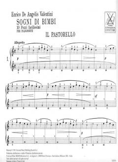 Sogni Di Bimbi- 10 Pezzi Facilissimi Per Pianoforte von Enrico de Angelis Valentini 