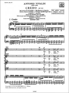 Credo Per Coro a 4 Voci Miste e Orchestra RV 591 (Antonio Vivaldi) 