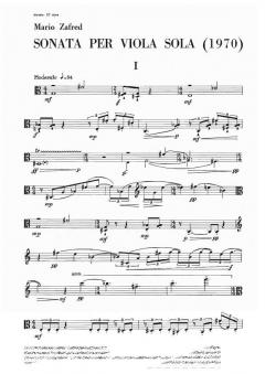 Sonata Per Viola Sola von M. Zafred im Alle Noten Shop kaufen