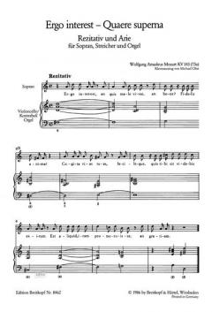 Ergo Interest KV 143 (73a) (W.A. Mozart) 