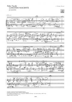 Languido Nascente Per Pianoforte von F. Vacchi 