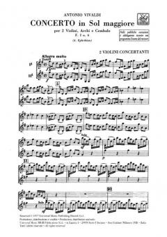 Concerto G-Dur F 1/6 T 27 (Antonio Vivaldi) 