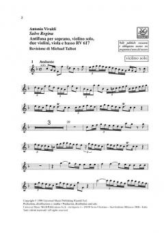 Salve Regina RV 617 Antifona von Antonio Vivaldi 