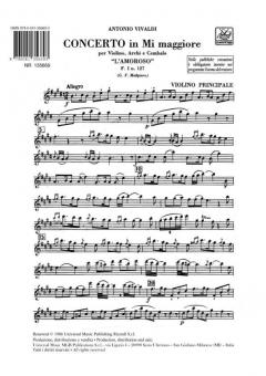 Concerto E-Dur F 1/127 T 297 (Antonio Vivaldi) 