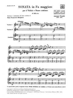 Sonate F-Dur F 13/4 T 58 von Antonio Vivaldi 