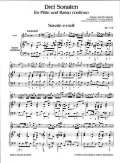 3 Sonaten QV 1:75, 114, 150 von Johann Joachim Quantz 