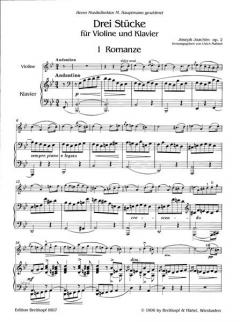 3 Stücke op. 2 von Joseph Joachim 