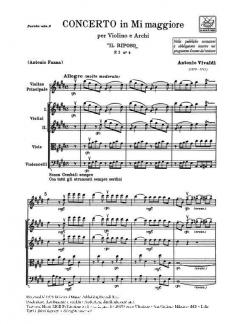 Concerto E-Dur F 1/4 Il Riposo T 15 (Antonio Vivaldi) 