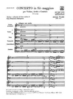 Concerto B-Dur F 1/32 T 86 RV 375 (Antonio Vivaldi) 