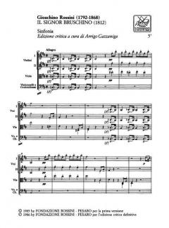 Sinfonie da Opere von Gioachino Rossini 