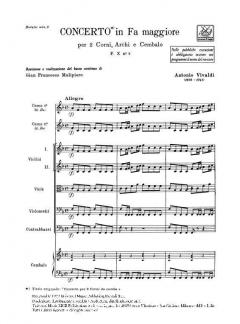 Concerto F-Dur F 10/2 T 121 (Antonio Vivaldi) 