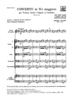 Concerto B-Dur F 1/55 Op. 9/7 T 130 (Antonio Vivaldi) 