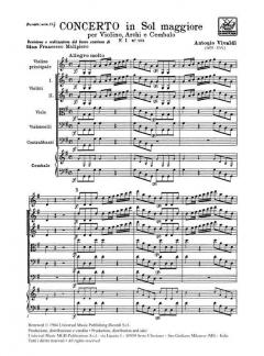 Concerto G-Dur F 1/103 T 228 RV 303 (Antonio Vivaldi) 