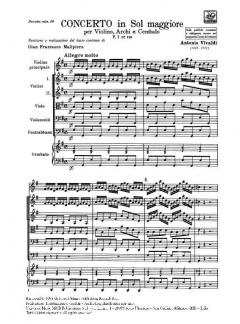 Concerto G-Dur F 1/110 T 255 RV 307 (Antonio Vivaldi) 