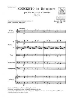 Concerto D-Moll F 1/126 T 296 RV 247 (Antonio Vivaldi) 
