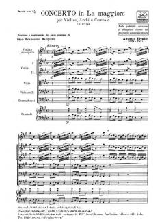 Concerto A-Dur F 1/148 T 330 RV 341 (Antonio Vivaldi) 
