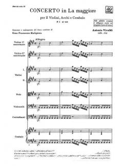 Concerto A-Dur F 1/159 T 344 (Antonio Vivaldi) 