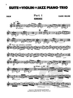 Suite For Violin And Jazz Piano von Claude Bolling im Alle Noten Shop kaufen
