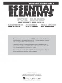 Essential Elements 2000 Book 2 Piano Accompaniment 