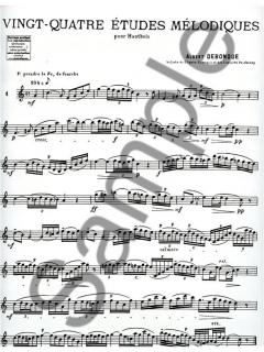 24 Etudes Melodiques von Albert Debondue für Oboe im Alle Noten Shop kaufen