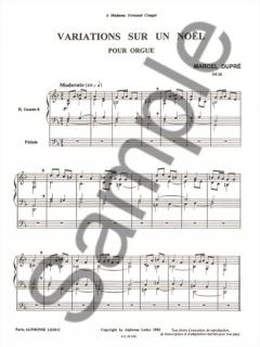 Variations Sur un Noel op. 20 von Marcel Dupre 