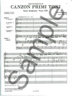 Canzon Primi Toni (Andrea Gabrieli) 