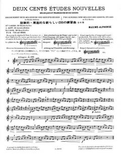 200 Etudes Nouvelles Vol. 2 von Maxime Alphonse für Horn