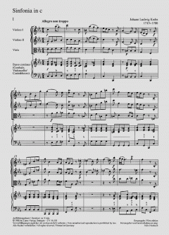 Krebs: Zwei Streichersinfonien (Johann Ludwig Krebs) 