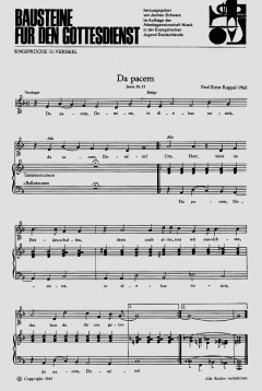 Da pacem, Domine 