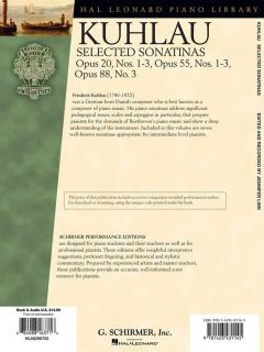 Selected Sonatinas Op. 20, Nos. 1-3, Op. 55, Nos. 1-3, Op. 88, No. 3 von Friedrich Kuhlau 