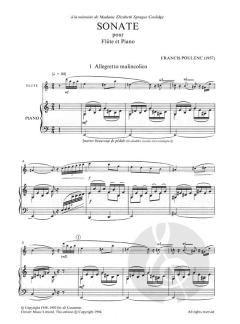 Flute Sonata von Francis Poulenc 