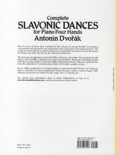 Complete Slavonic Dances For Piano Four Hands von Antonín Dvorák 