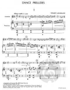 Dance Preludes 1954 von Witold Lutoslawski 
