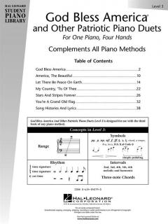 God Bless America And Other Patriotic Piano Solos Level 3 