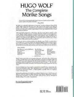 The Complete Mörike Songs von Hugo Wolf 