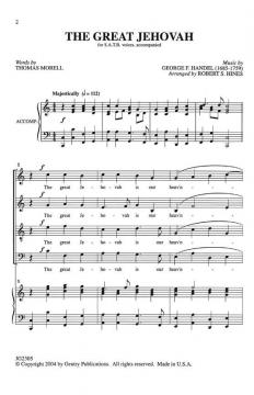 The Great Jehovah (Georg Friedrich Händel) 