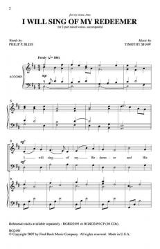 I Will Sing Of My Redeemer von Timothy Shaw 
