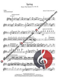 Spring From The Four Seasons Op. 8 von Maurice Ravel 