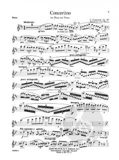 Concertino for Flute and Piano Op. 107 von Louis Moyse 