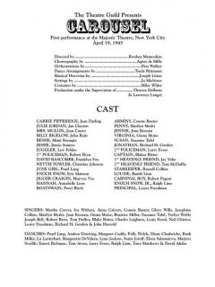 Carousel von Rodgers & Hammerstein 