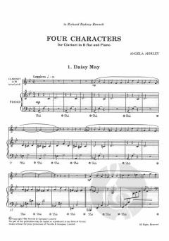 Four Characters For Clarinet And Piano von Angela Morley 