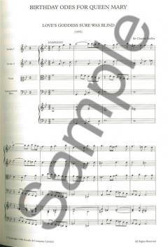Birthday Odes For Queen Mary Part II von Henry Purcell 